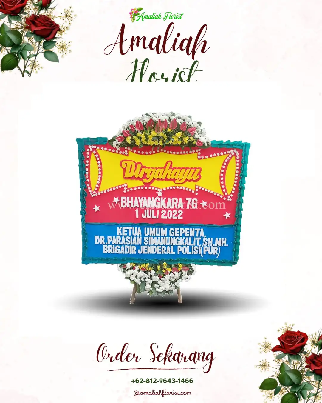Papan Bunga HUT Ulang Tahun Jatibening Baru